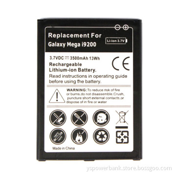 Li-ion Battery 3500mAh Replacement for Samsung Galaxy Mega 6.3 I9200 LTE I9205